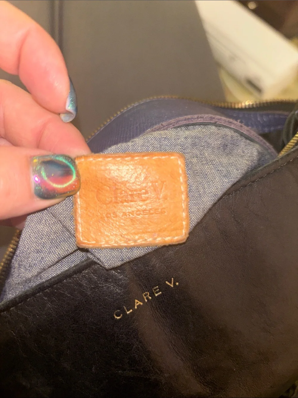 Clare V. Leather crossbody